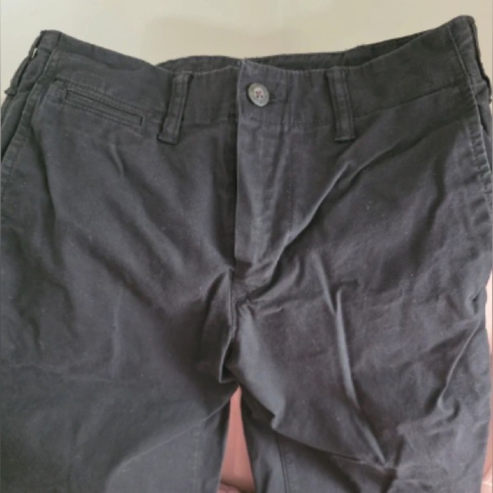 Men's Black Chino Pants - Classic Straight Fit